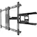 Front. Kanto - Outdoor Full-Motion TV Wall Mount for Most 37" - 75" TVs - Extends 21.8" - Black.