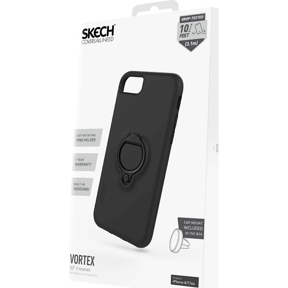 vortex case for apple iphone 6s, 7 and 8 - black