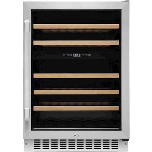 Front. Dacor - Heritage 46-Bottle Built-In Wine Cellar - Stainless steel.