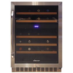 Dacor - Heritage 46-Bottle Built-In Wine Cooler - Stainless steel - Front_Zoom