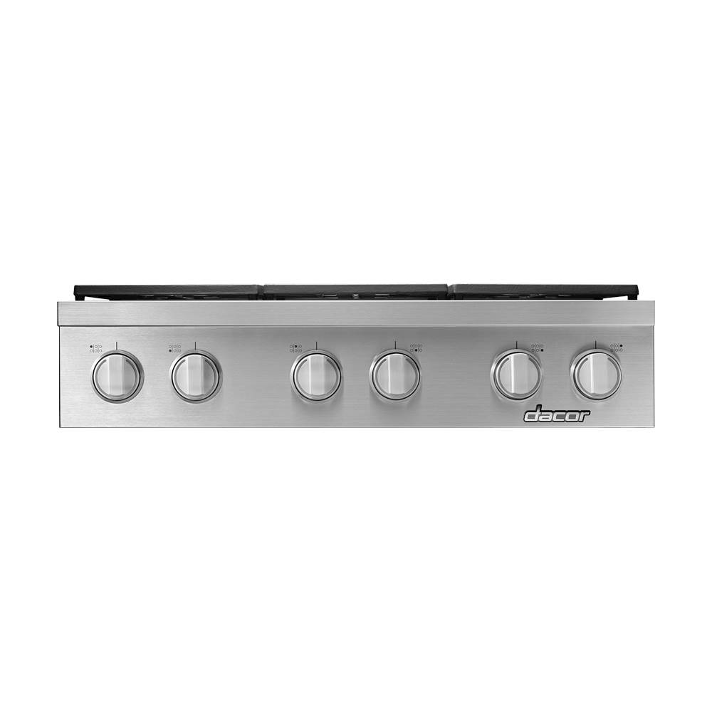 Dacor Heritage 36 Built In Gas Cooktop Stainless Steel Hrtp366s