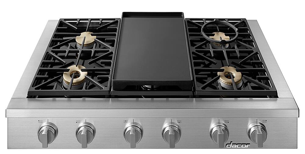 Best Buy Dacor Professional 48" BuiltIn Gas Cooktop with 6 burners