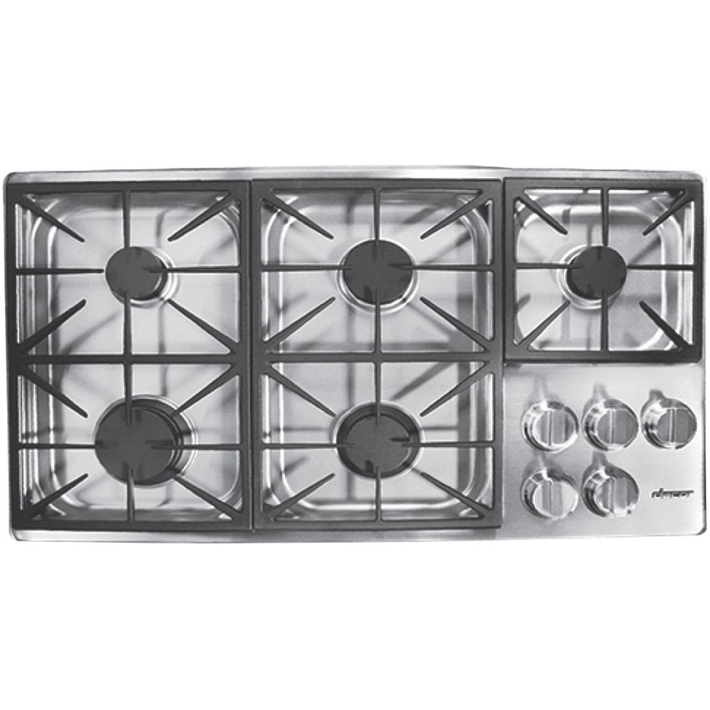 Dacor Heritage 36 Gas Cooktop Stainless Steel Hpct365gs Lp H