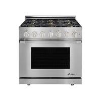 Dacor - 5.2 Cu. Ft. Self-Cleaning Freestanding Gas Convection Range - Stainless steel - Front_Zoom