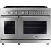 Dacor - Professional 8.0 Cu. Ft. Self-Cleaning Freestanding Double Oven Gas Convection Range with 6 burners, NG - Stainless steel - Front_Zoom