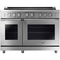 Dacor - Self-Cleaning Freestanding Double Oven Gas Convection Range - Stainless steel - Front_Zoom