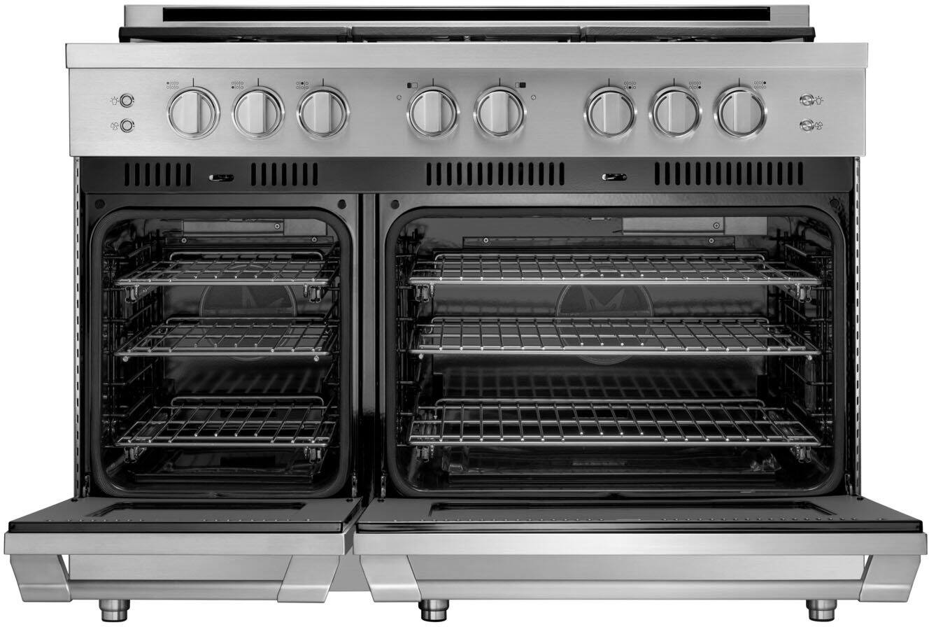 Alt View 17. Dacor - Professional 8.0 Cu. Ft. Self-Cleaning Freestanding Double Oven Gas Convection Range with 6 burners, NG - Stainless Steel.
