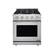 Front. Dacor - Professional 5.2 Cu. Ft. Self-Cleaning Freestanding Gas Convection Range with 4 burners, NG - Stainless Steel.