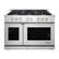 Front. Dacor - Professional 8.0 Cu. Ft. Self-Cleaning Freestanding Double Oven Gas Convection Range with 6 burners, LP - Stainless Steel.