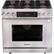 Front. Dacor - Professional 5.2 Cu. Ft. Self-Cleaning Freestanding Dual Fuel Convection Range, Natural Gas - Silver Stainless Steel.