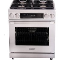 Dacor - Professional 5.2 Cu. Ft. Self-Cleaning Freestanding Dual Fuel Convection Range, Natural Gas - Silver Stainless Steel - Front_Zoom