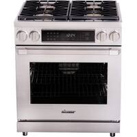 Dacor - 5.2 Cu. Ft. Self-Cleaning Freestanding Dual Fuel Convection Range - Stainless steel - Front_Zoom