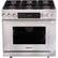 Front. Dacor - Professional 5.2 Cu. Ft. Self-Cleaning Freestanding Dual Fuel Convection Range, Liquid Propane - Silver Stainless Steel.