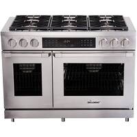 Dacor - Self-Cleaning Freestanding Double Oven Dual Fuel Convection Range - Stainless steel - Front_Zoom