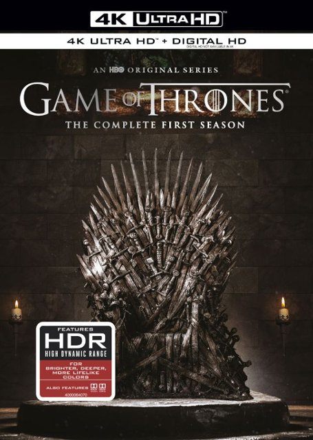 Front Standard. Game of Thrones: The Complete First Season [4K Ultra HD Blu-ray].