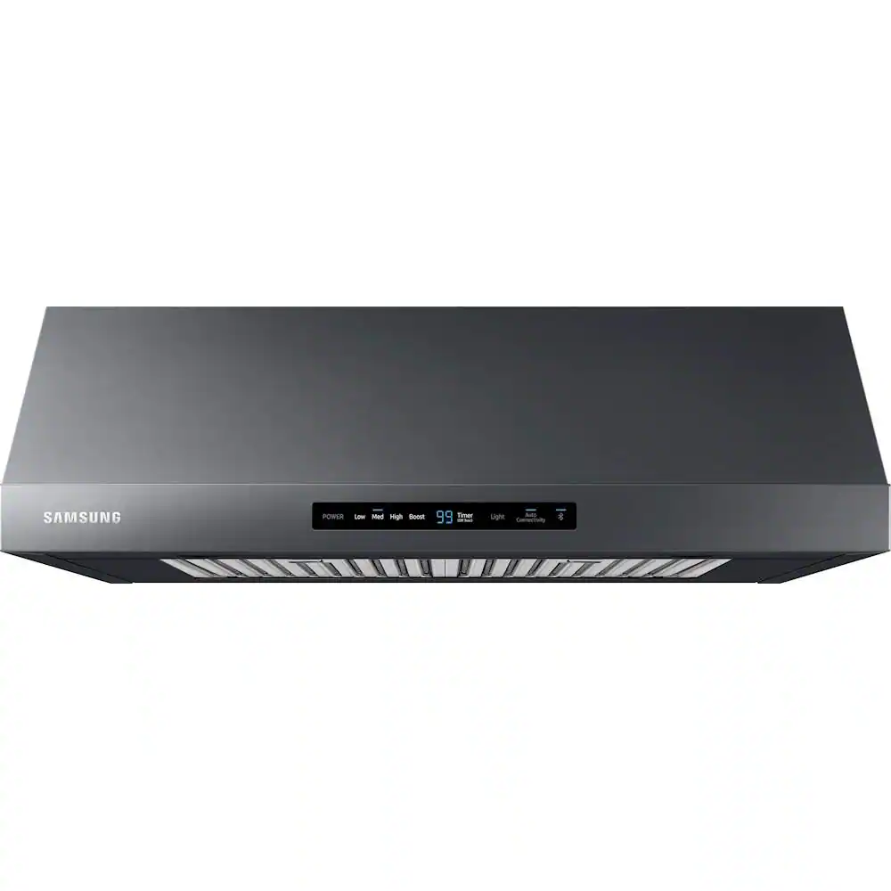 Samsung - 30 inches - Externally Vented & Recirculating - Under cabinet Range Hood - Black Stainless Steel
