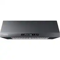 Samsung - 36 inches - Externally Vented & Recirculating - Under cabinet Range Hood - Black Stainless Steel - Front_Zoom