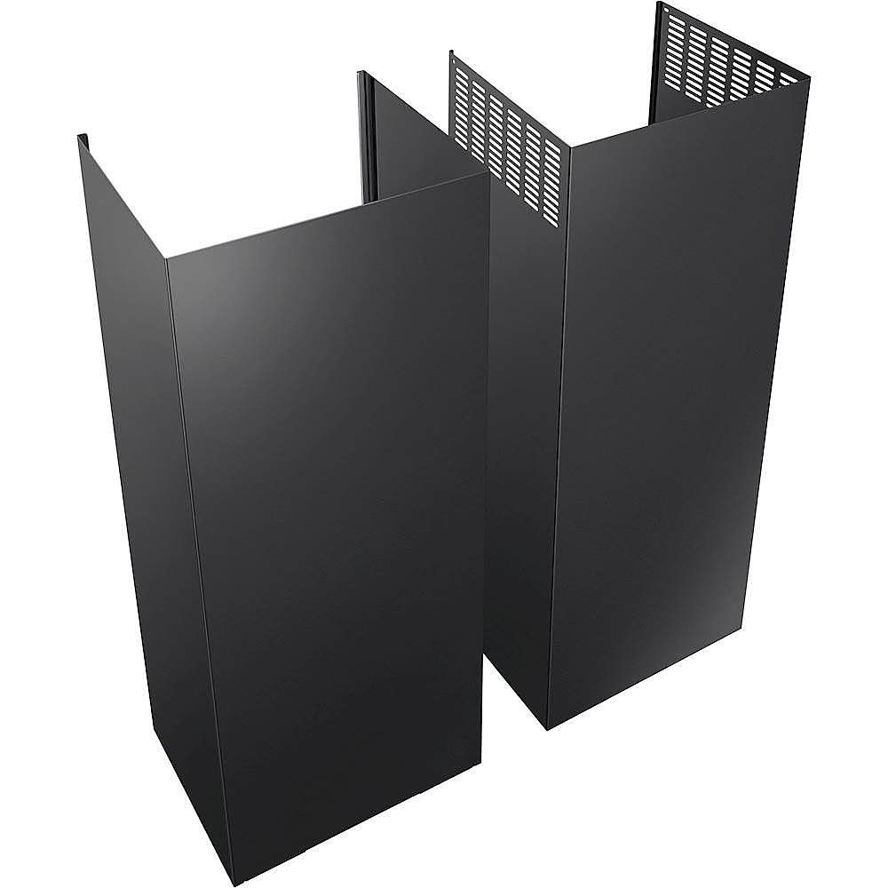 Angle View: GE - 9' Ceiling Duct Cover Kit - Black Stainless Steel