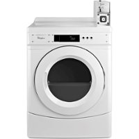 Whirlpool - 6.7 Cu. Ft. Electric Dryer with Porcelain-Enamel Top - White - Front_Zoom