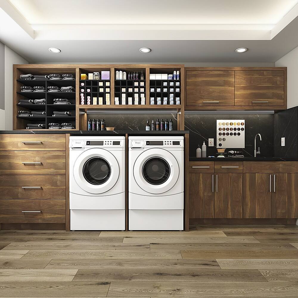 Alt View 1. Whirlpool - 6.7 Cu. Ft. Gas Dryer with Porcelain-Enamel Top - White.