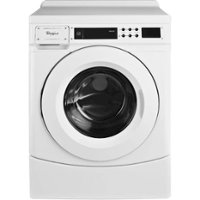 Whirlpool - 3.1 Cu. Ft. High Efficiency Front Load Washer with Commercial-Grade Cabinet - White - Front_Zoom