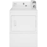 Whirlpool - 7.4 Cu. Ft. Commercial Electric Dryer with Coin Slide - White