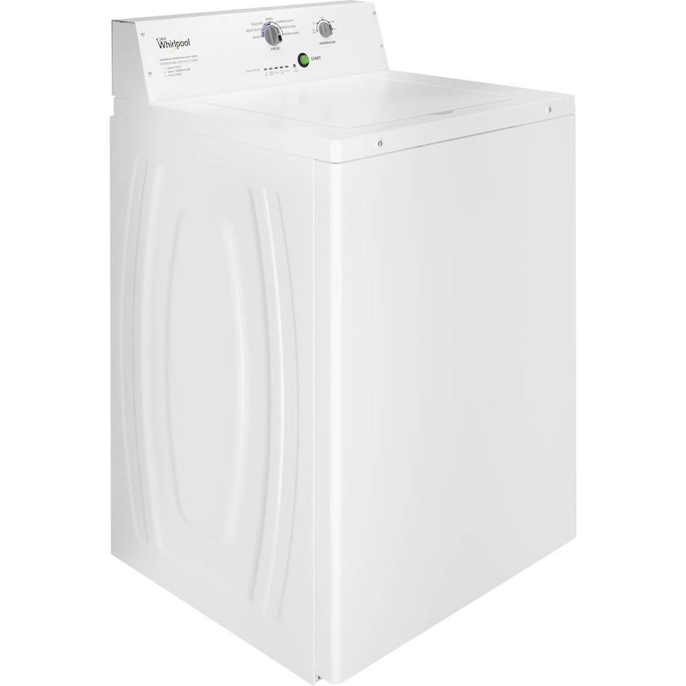 Angle View: Whirlpool - 2.9 Cu. Ft. High Efficiency Top Load Washer with Deep-Water Wash System - White