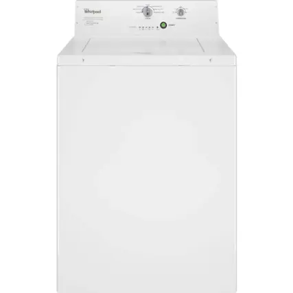 Front. Whirlpool - 3.27 Cu. Ft. High Efficiency Top Load Washer with Deep-Water Wash System - White.