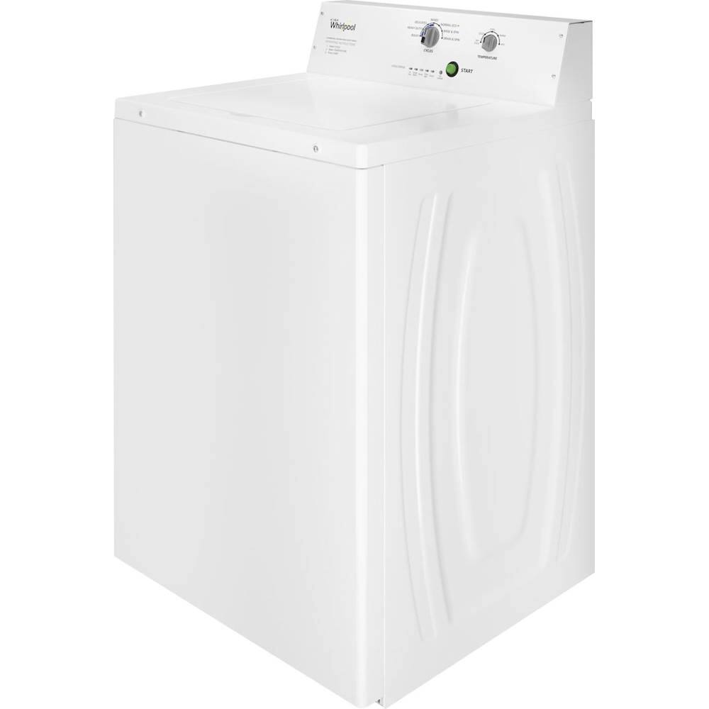 Left. Whirlpool - 3.27 Cu. Ft. High Efficiency Top Load Washer with Deep-Water Wash System - White.