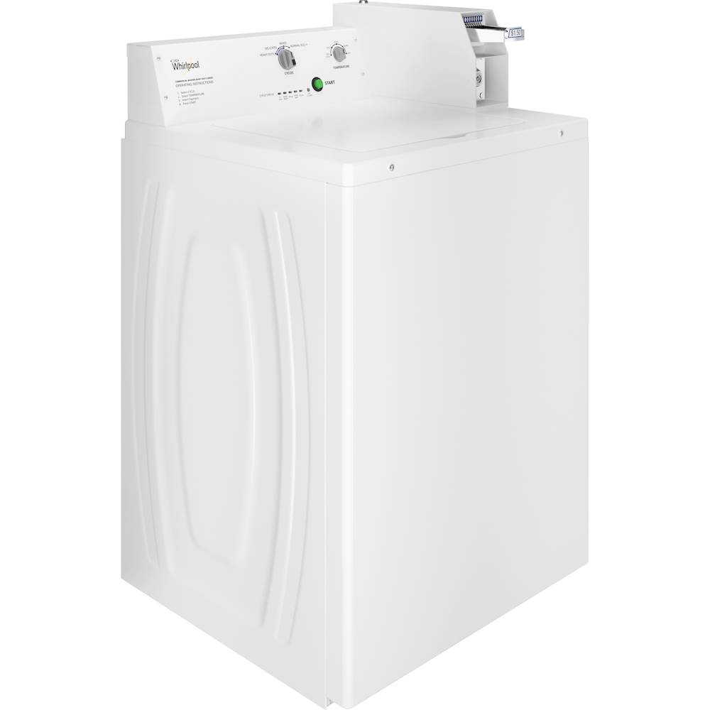 Angle View: Whirlpool - 3.3 Cu. Ft. High Efficiency Top Load Washer with Deep-Water Wash System - White