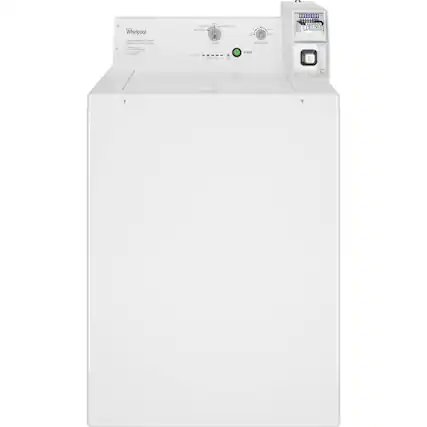 Front. Whirlpool - 3.3 Cu. Ft. High Efficiency Top Load Washer with Deep-Water Wash System - White.