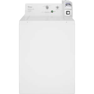 Whirlpool - 3.3 Cu. Ft. Commercial Top Load Washer with Coin Slide - White