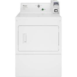 Whirlpool - 7.4 Cu. Ft. Commercial Gas Dryer with Coin Slide - White