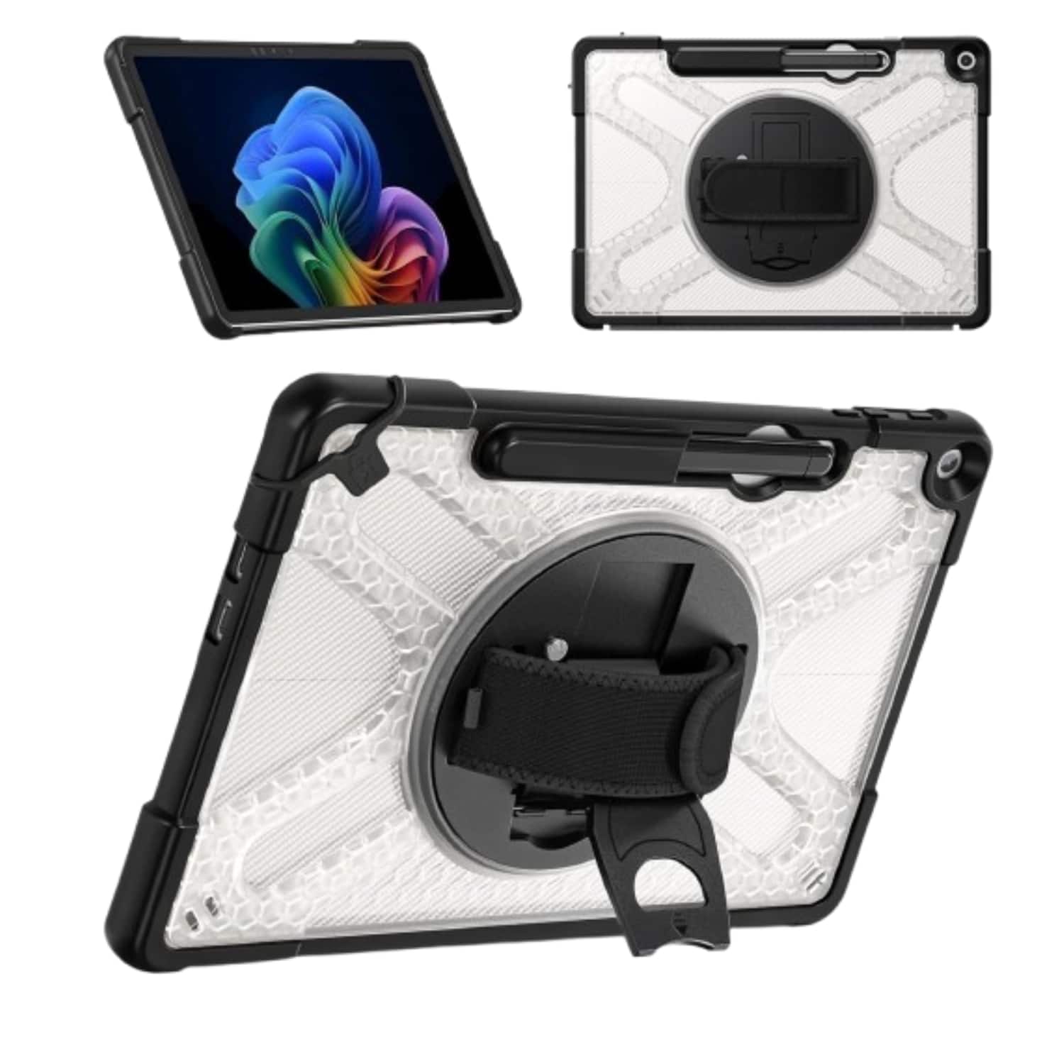 Stock Preferred - Shockproof Protective Rugged Case for Microsoft Surface Pro 12-Inch - Transparent