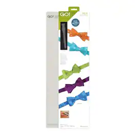 AccuQuilt - GO! Bow Tie Die by Chris Marchini – Fabric Bow Tie Die with FREE 6" x 24" Cutting Mat - Multicolor