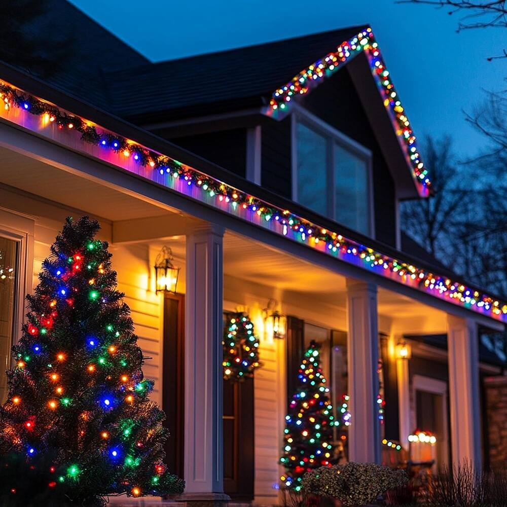 Left. MOSZAR LLC - 200-Pack 2.5V Multicolor Mini Incandescent Christmas Bulbs, 0.42W.