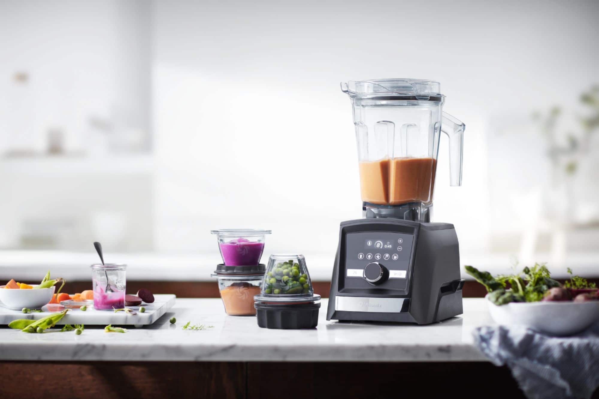 Alt View 13. Vitamix - Ascent Series A3500 Blender - Graphite.