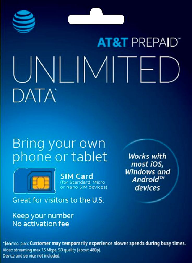 AT&T Unlimited Business Data SIM~ $59/per month  ~ No Cap ~ 1000GB 