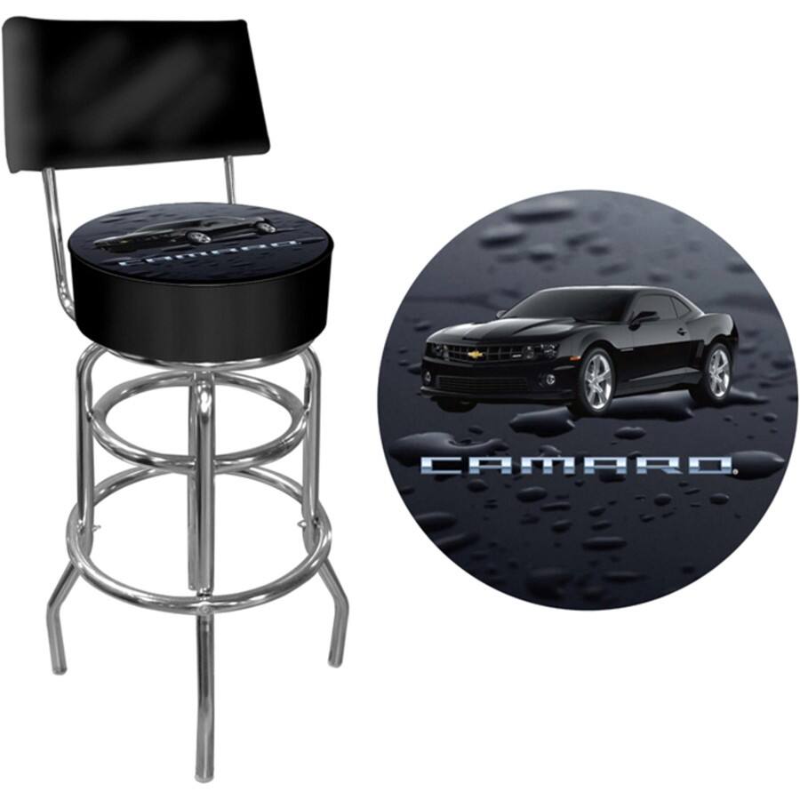 Trademark global padded discount bar stool with back