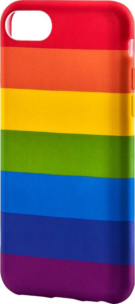 dynex - case for apple iphone 7 and 8 - rainbow stripe dynex - case for apple iphone 7 and 8 - rainbow stripe
