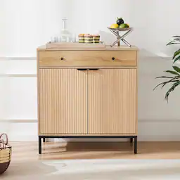 Natural Fluted 2 Door