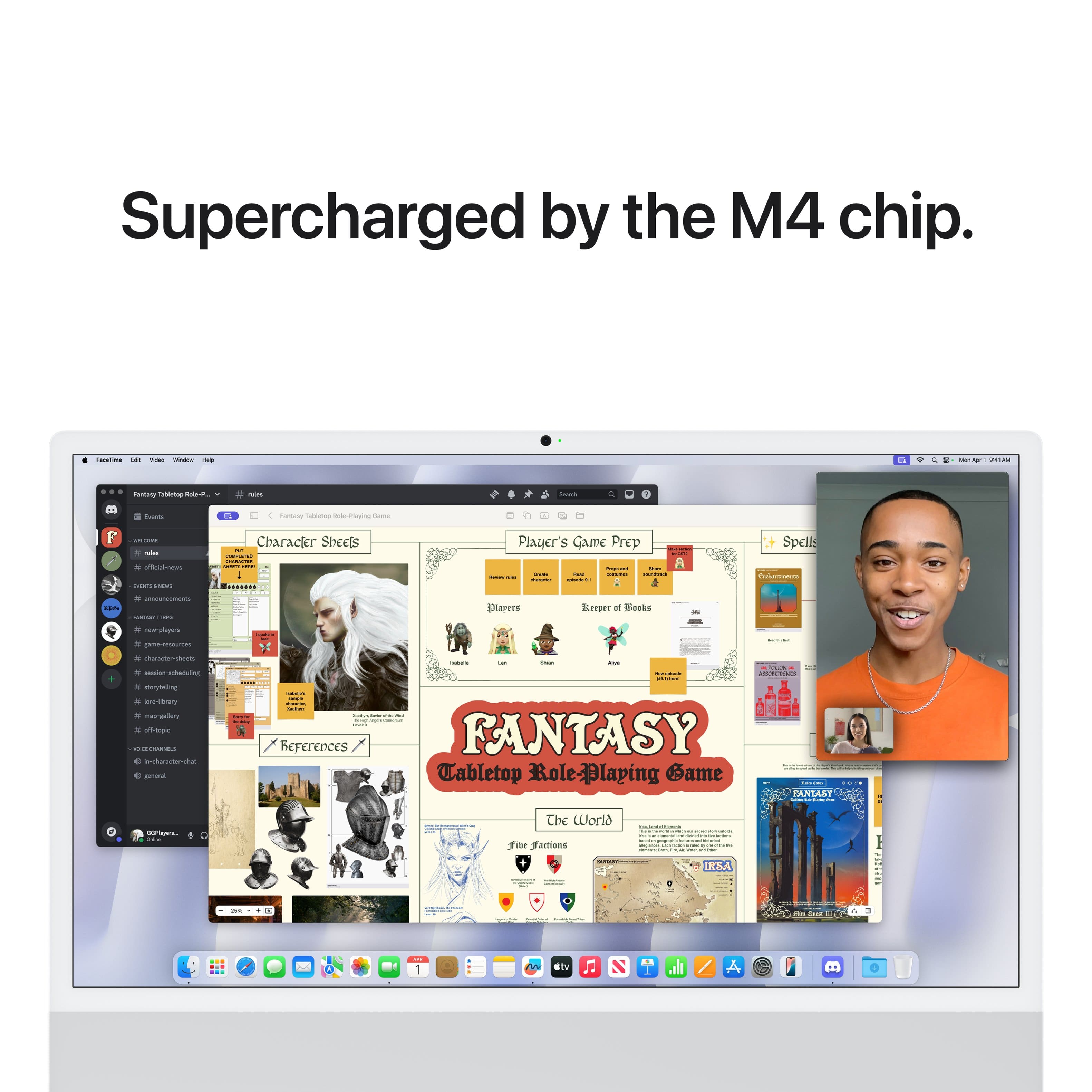 Supercharged by the M4 chip. Fantasy: Tabletop Role-Playing Game. Player's Game Prep Spells. References.
