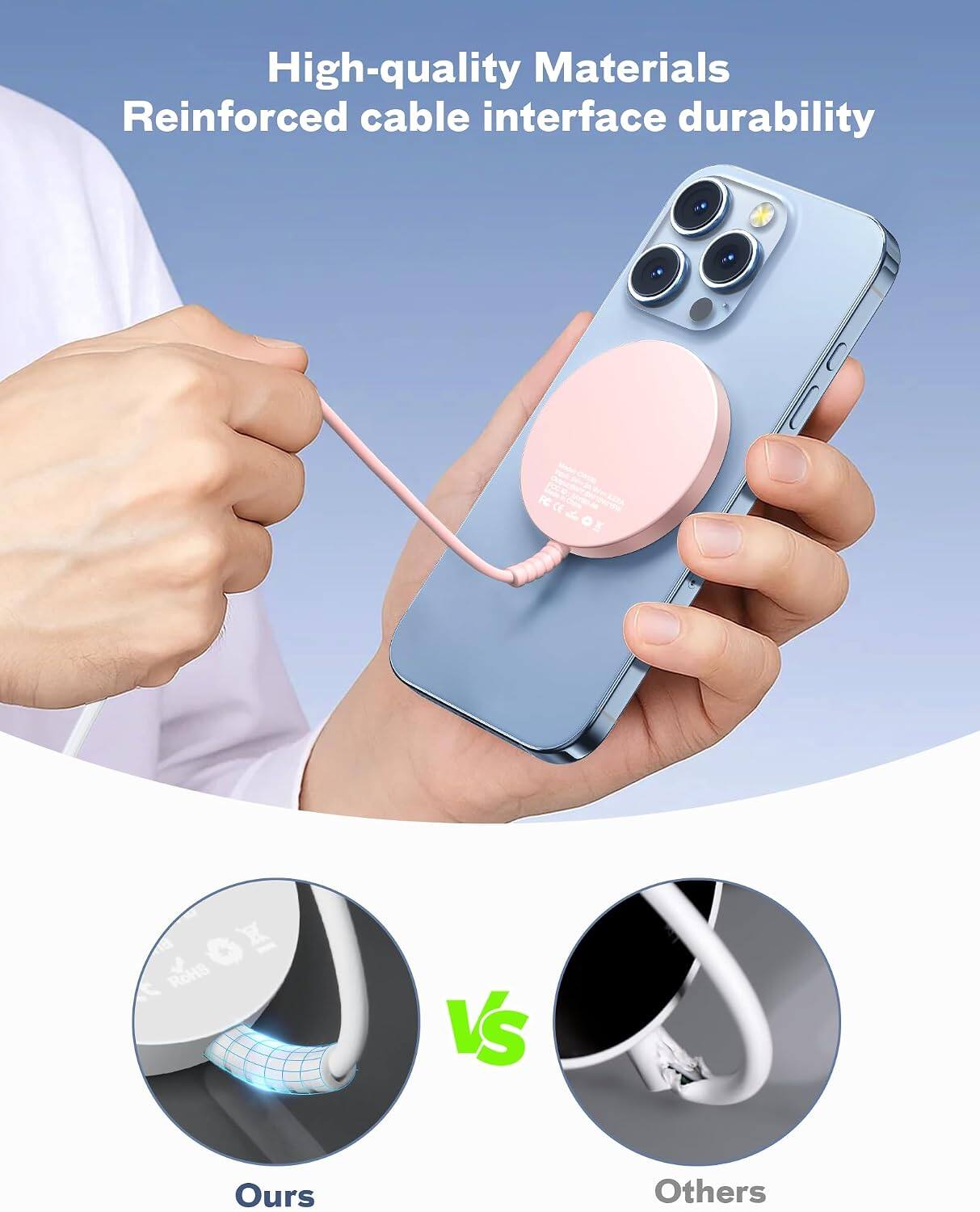 High-quality Materials Reinforced cable interface durability

X C RoHS

Ours vs Others