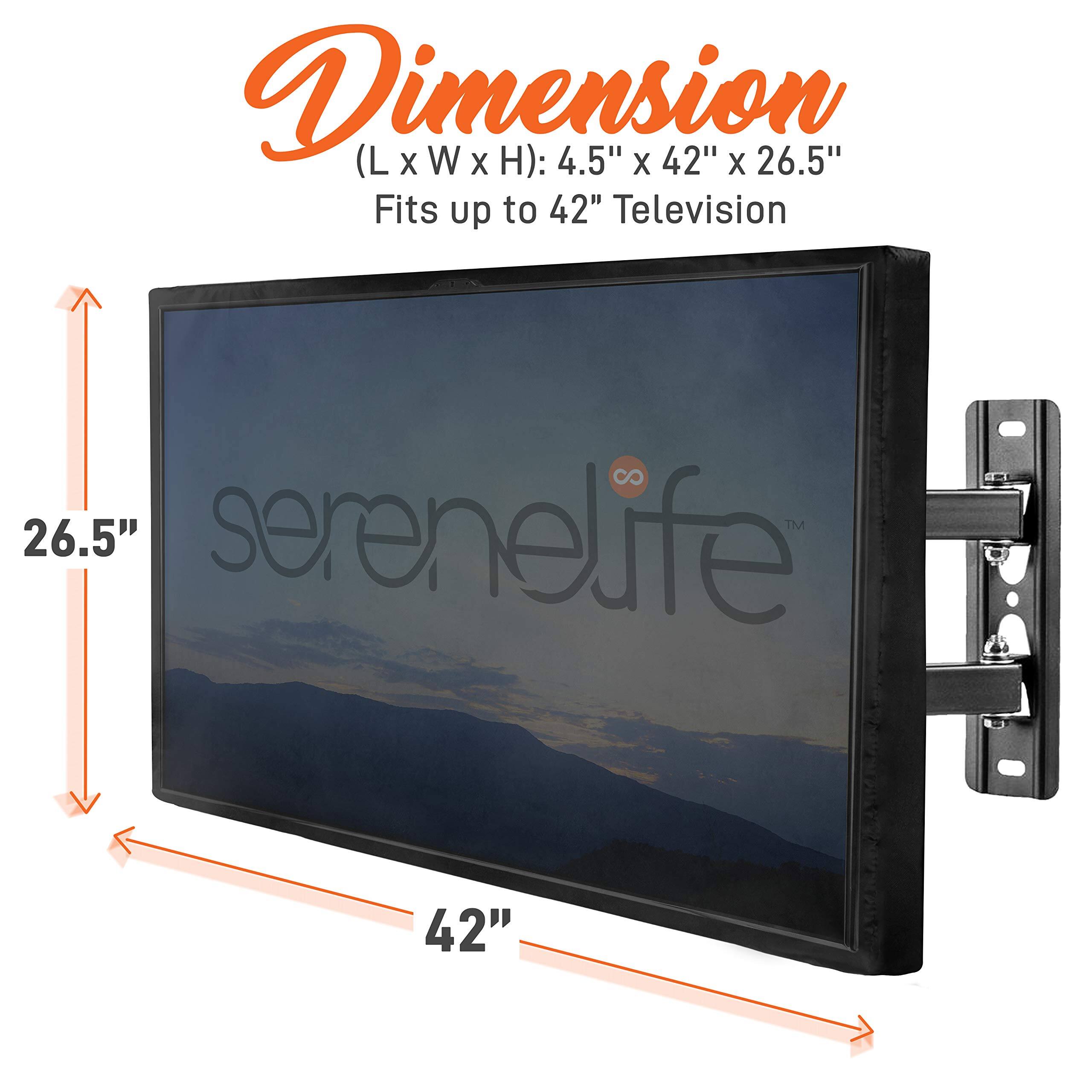 Dimension (L x W x H): 4.5" x 42" x 26.5"  
Fits up to 42" Television  

serenelife