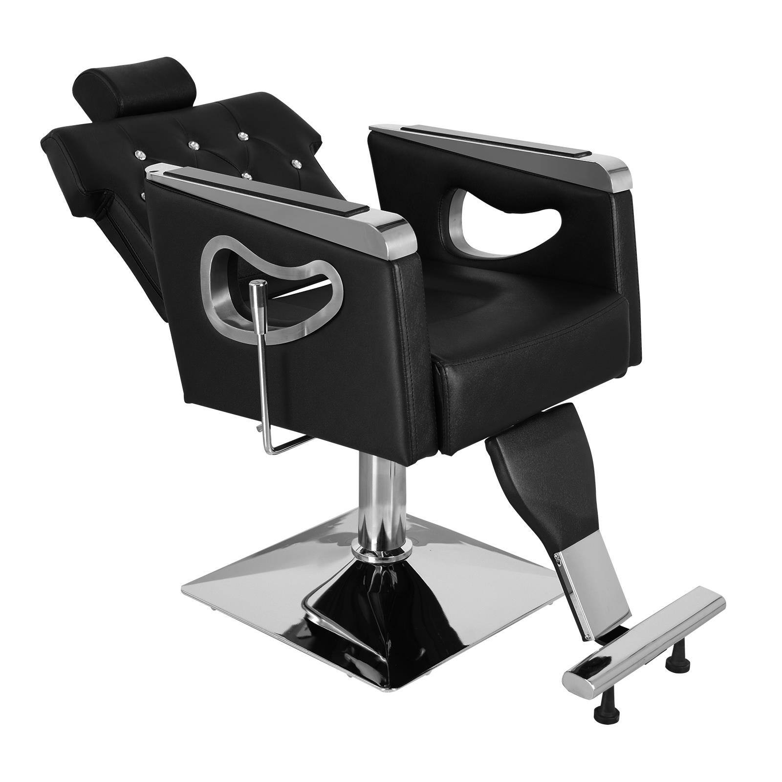 Alt View 7. Winado - All Purpose Hydraulic Recline Barber Chair Salon Spa Beauty Hair Styling Chair with Adjustable Headrest and Footrest New - Black.