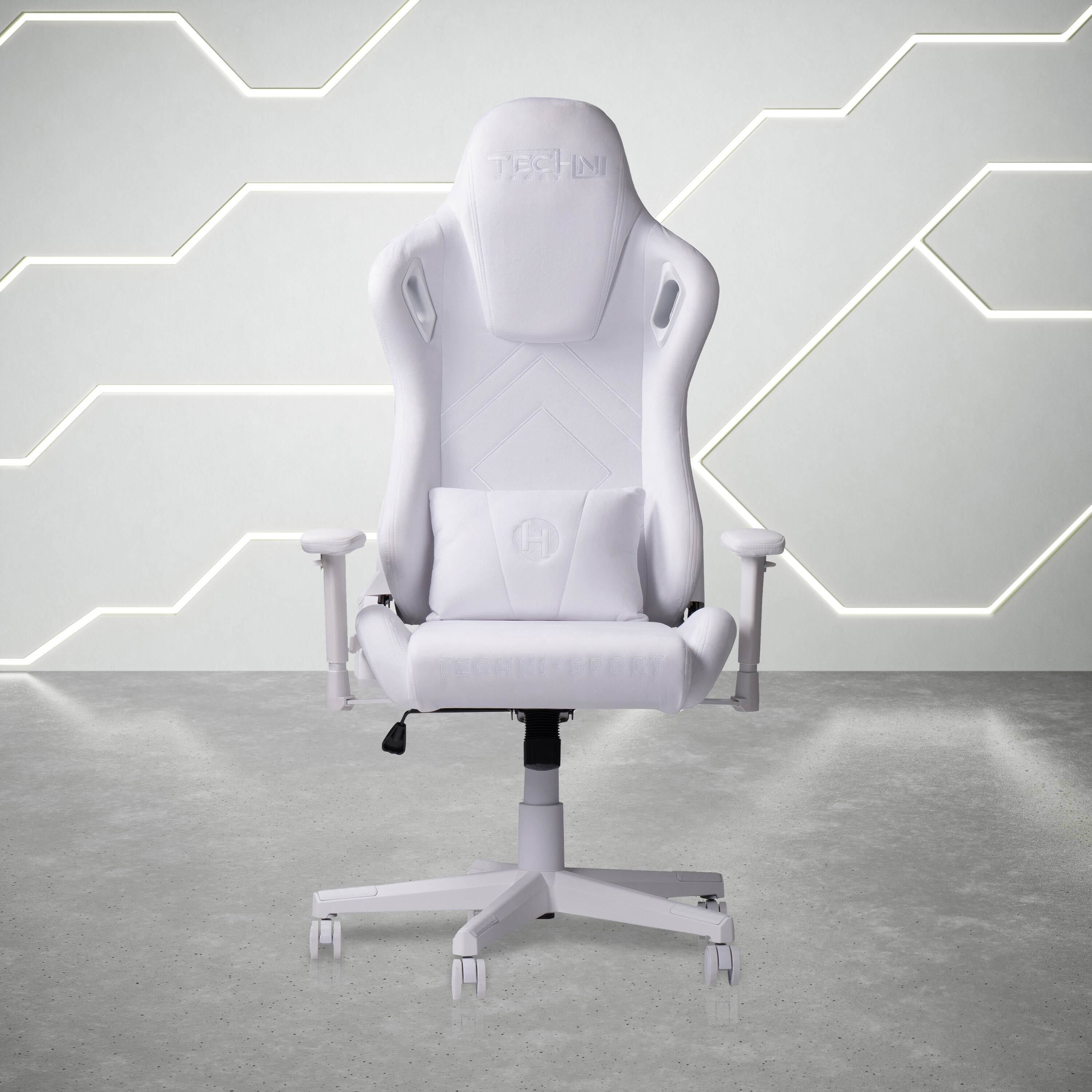 APRILSOUL Velvet Memory Foam Gaming Chair – White SF-H-B031123716