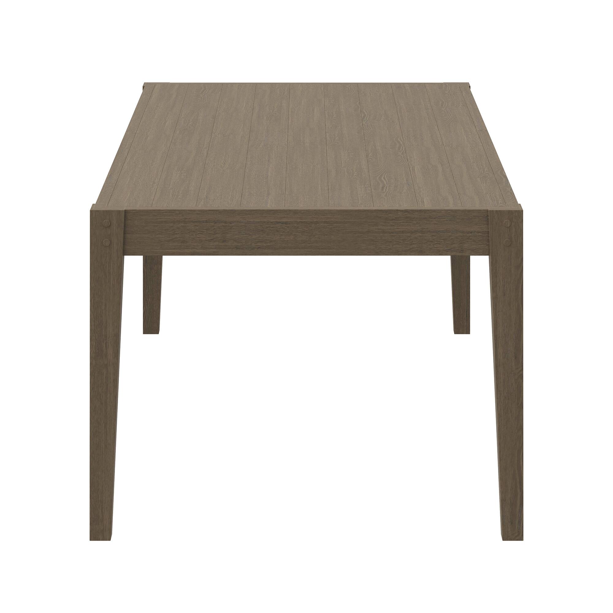 Alt View 6. Modway - Northlake 83" Rectangular Outdoor Patio Teak Dining Table by Modway - Weathered Gray.