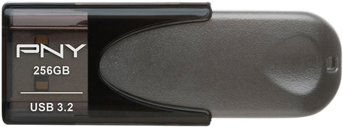 PNY - Elite Turbo AttachÃ© 4 256GB USB 3.0 Type A Flash Drive - Black/Gray was $59.99 now $29.99 (50.0% off)