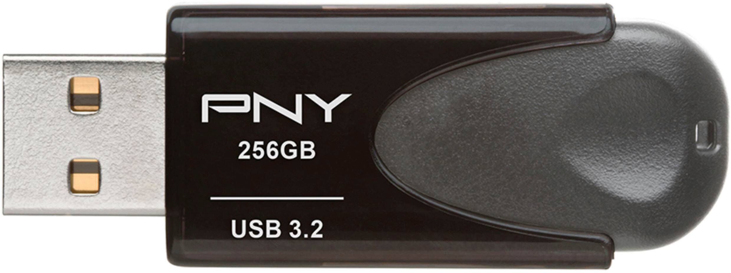 Alt View 11. PNY - Elite Turbo Attache 4 256GB USB 3.2 Flash Drive - Gray.