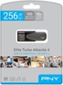 Alt View Zoom 15. PNY - Elite Turbo Attache 4 256GB USB 3.2 Flash Drive - Gray.